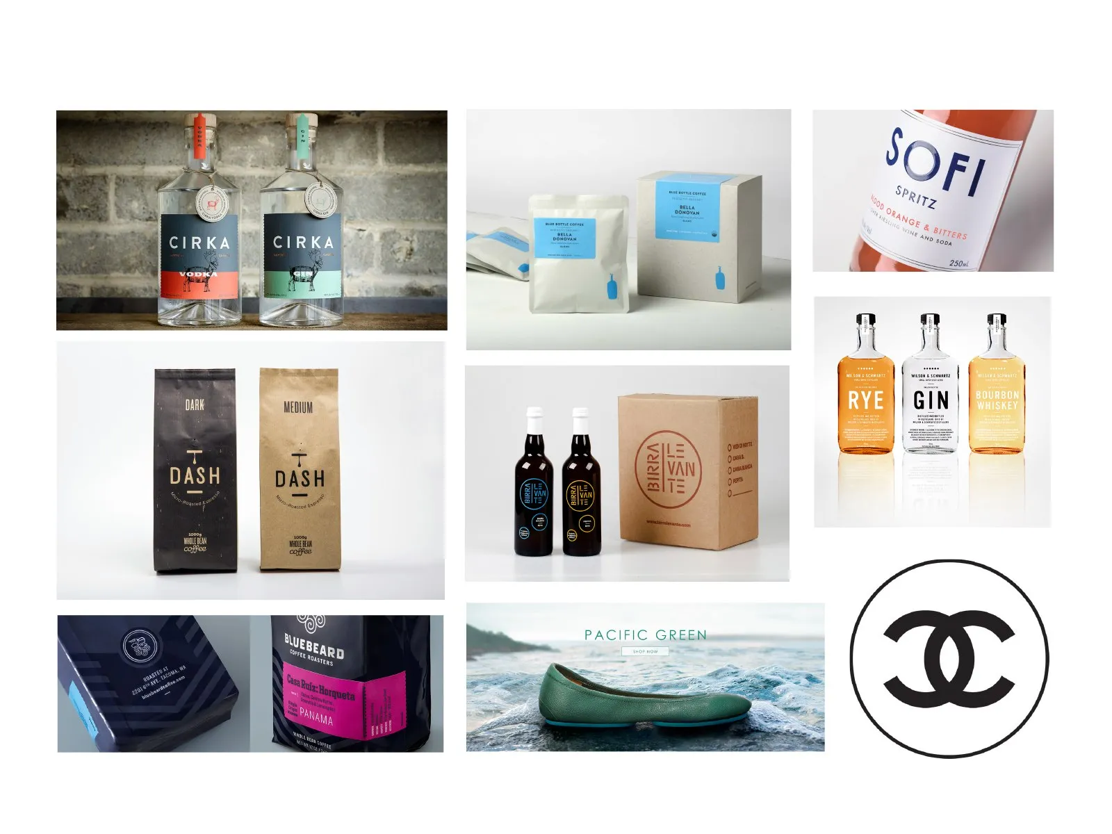 The Modern Craftsman mood board: quiet, crafted labels and bottles